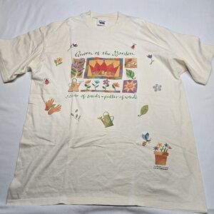 Vintage Relevant Products Challis & Roos Queen Of The Garden AOP Tshirt XL Y2K